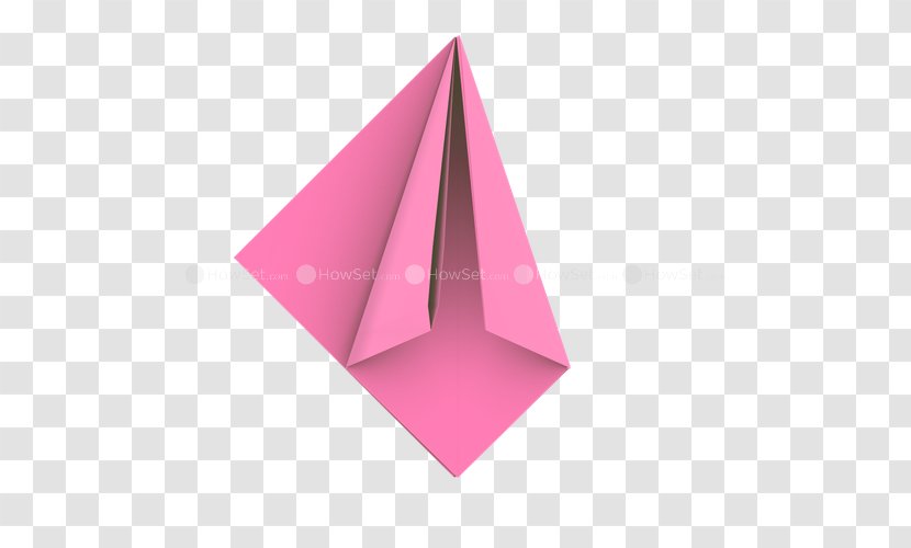 Magenta Lilac Angle - Origami - Flowers Transparent PNG