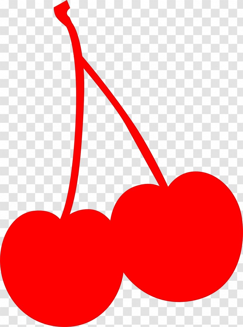 Red Clip Art Heart Line Cherry - Drupe Love Transparent PNG