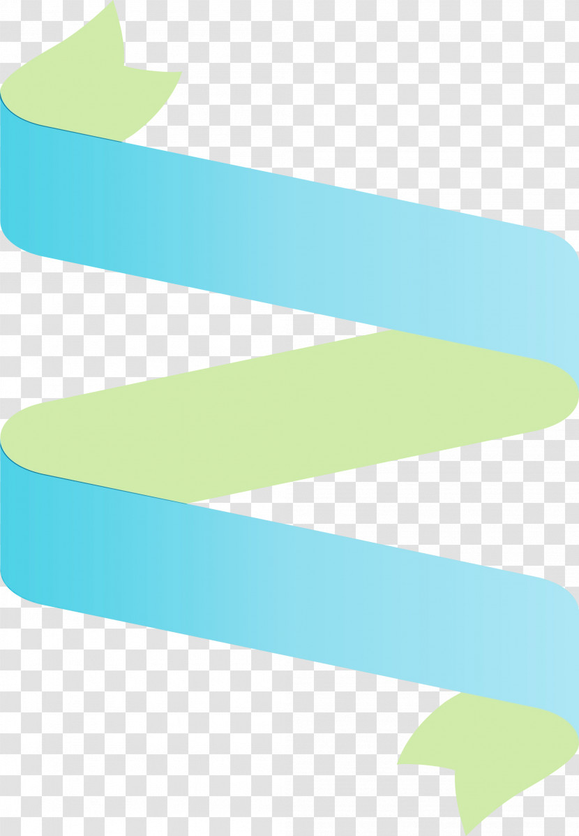 Turquoise Aqua Line Font Transparent PNG