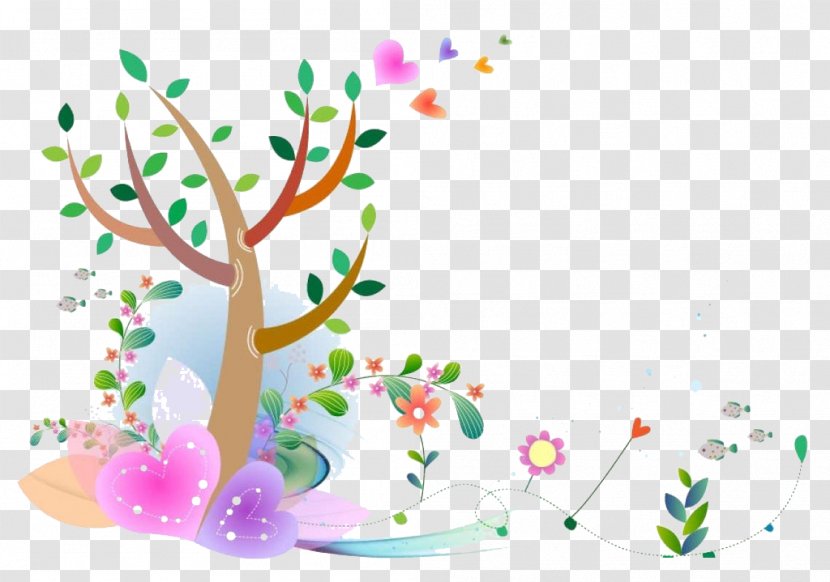 Spring Cartoon Painting - Floral Design - Simply Gorgeous Pen Background Transparent PNG