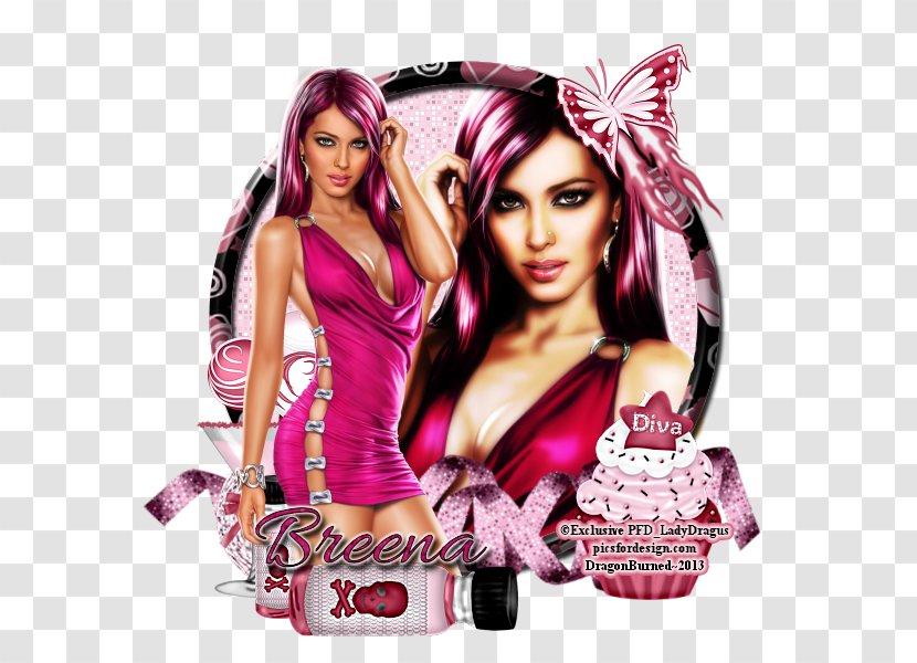 Hair Coloring Long Product Pink M - Breen Transparent PNG