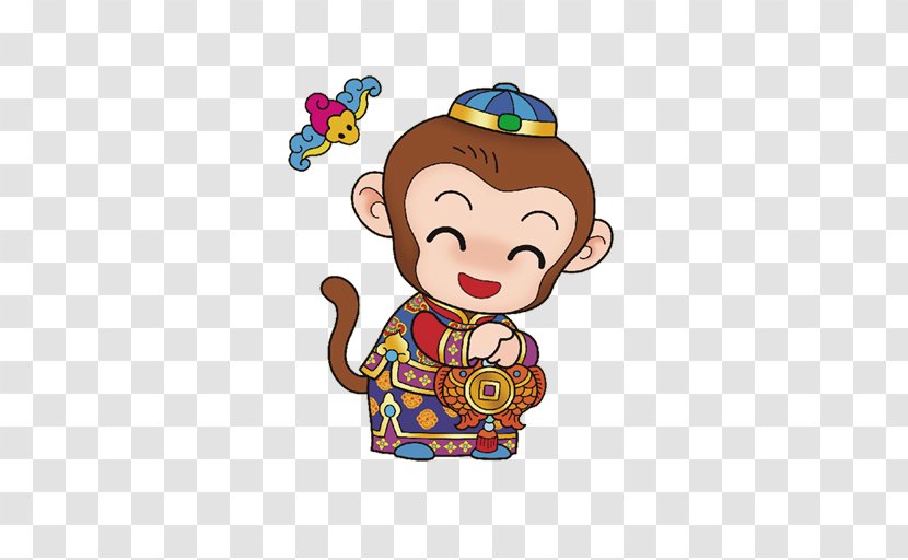 Monkey Chinese New Year Bxednh Thxe2n Papercutting - Happy Transparent PNG