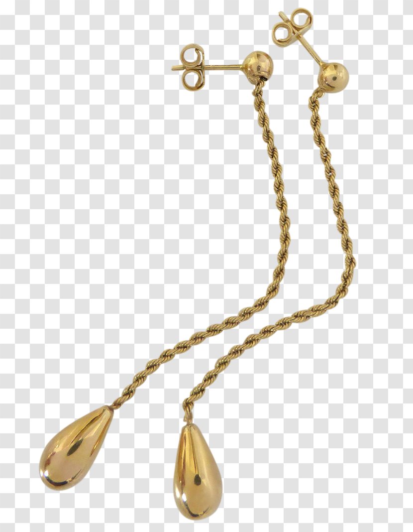Earring Necklace Colored Gold Jewellery - Italy Transparent PNG