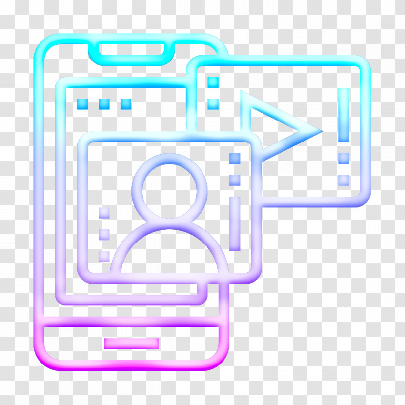 Communication Icon Videoplayer Icon Smartphone Icon Transparent PNG