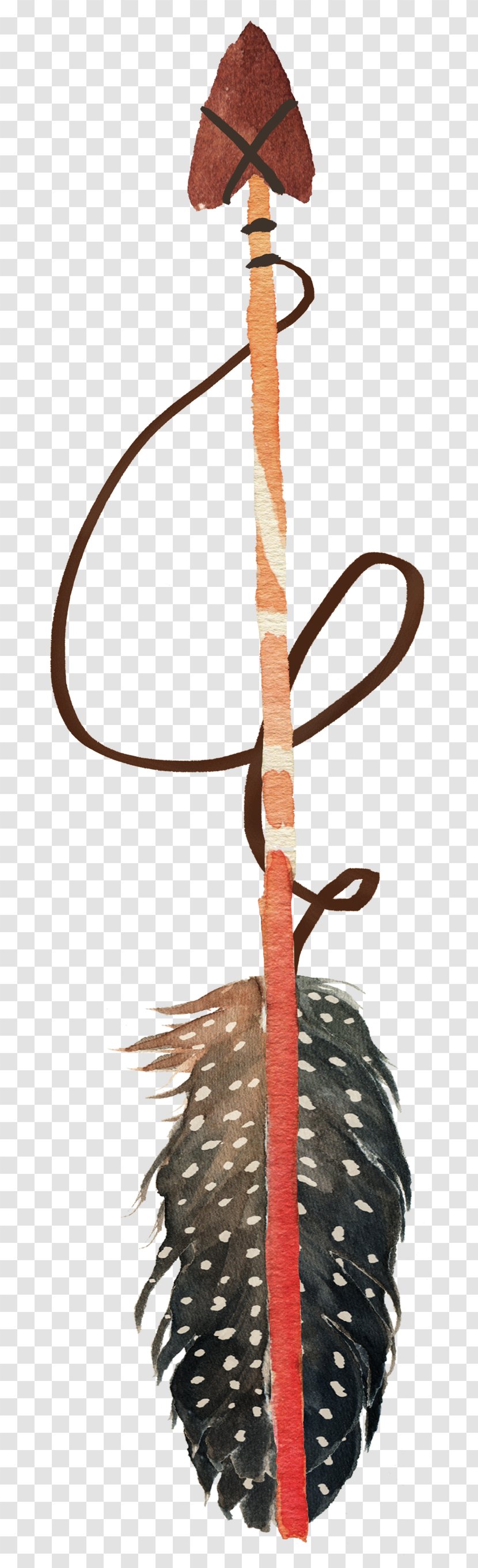 Watercolor Painting Spear Javelin - Weapon - Stone Transparent PNG