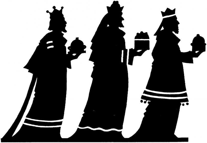 Adoration Of The Magi Biblical Epiphany Silhouette Clip Art - Religion - Sunday Cliparts Transparent PNG