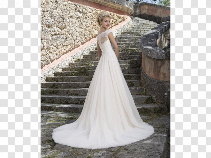 Wedding Dress Gown Bride Neckline - Silhouette Transparent PNG