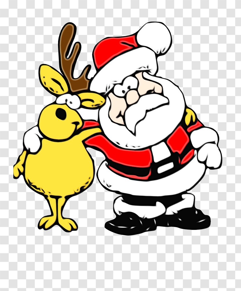 Santa Claus Christmas Day Reindeer Graphics Father - Cartoon Transparent PNG