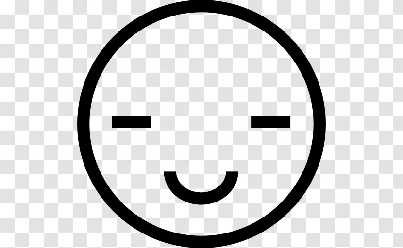 Happiness Emoticon Love - Black And White - Comfort Icon Transparent PNG