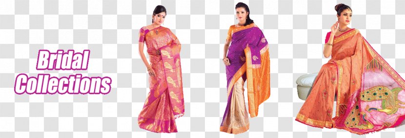 Clothing Dress Silk Fashion Sari - Magenta Transparent PNG