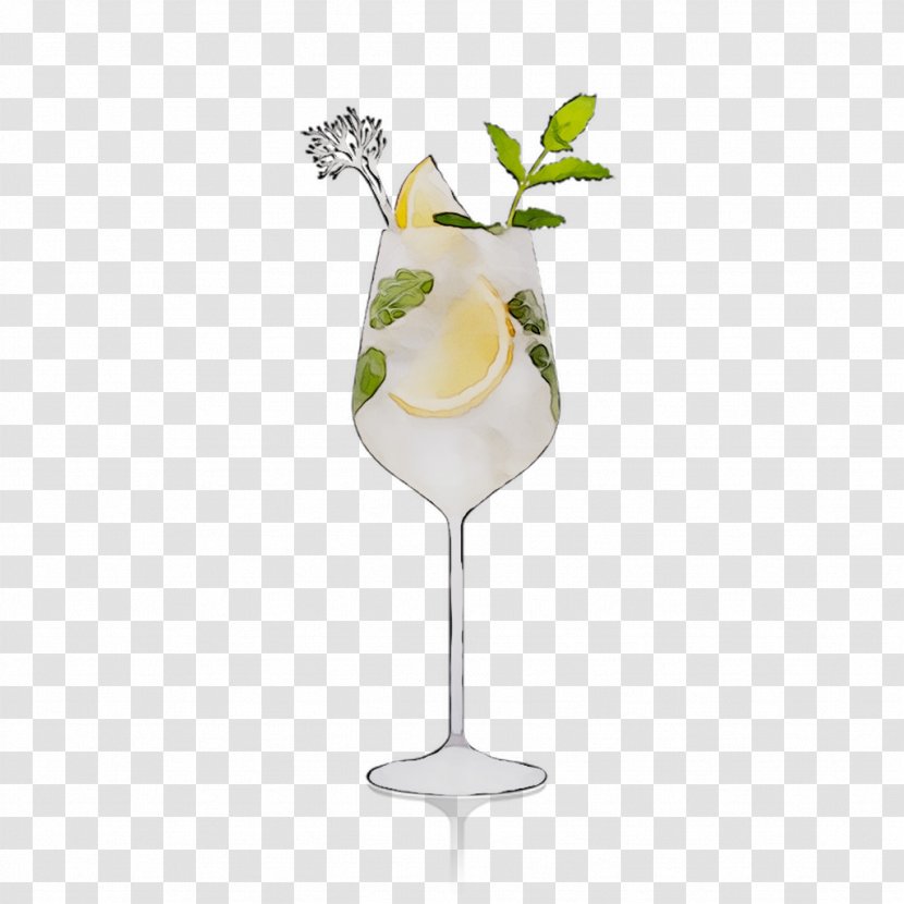 Cocktail Garnish Gin And Tonic Champagne Glass - Drinkware Transparent PNG