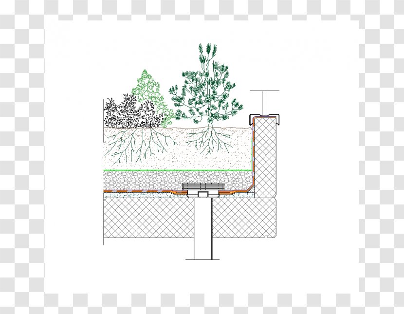 Roof Garden Green Pitched Transparent PNG