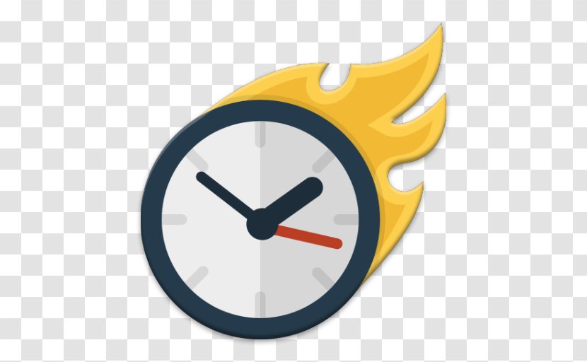 Time & Attendance Clocks Alarm Stopwatch - Yellow - Clock Transparent PNG