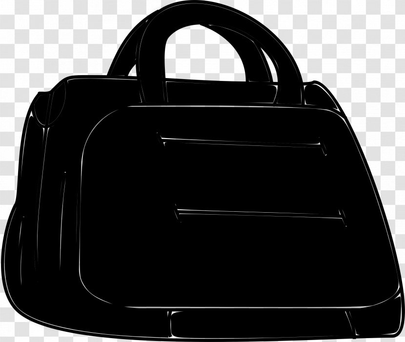 Handbag Shoulder Bag M Leather Black & White - Hand Luggage Transparent PNG