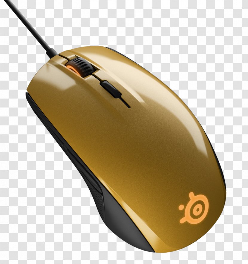 Computer Mouse SteelSeries Gold Alchemy Video Game - Optics Transparent PNG