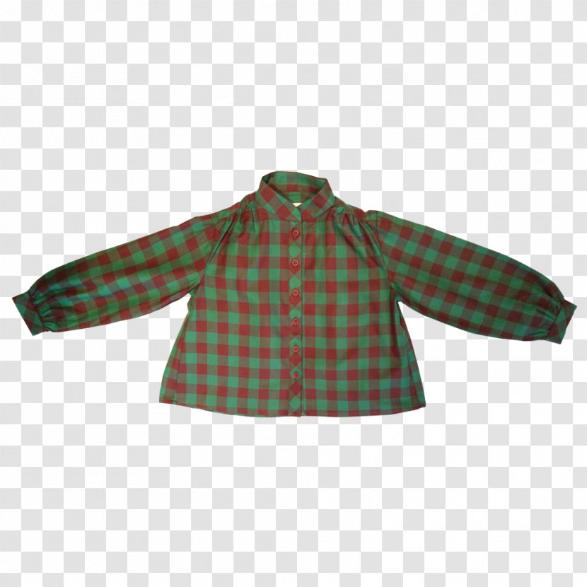 Blouse Tartan Button Sleeve Outerwear - Barnes Noble Transparent PNG