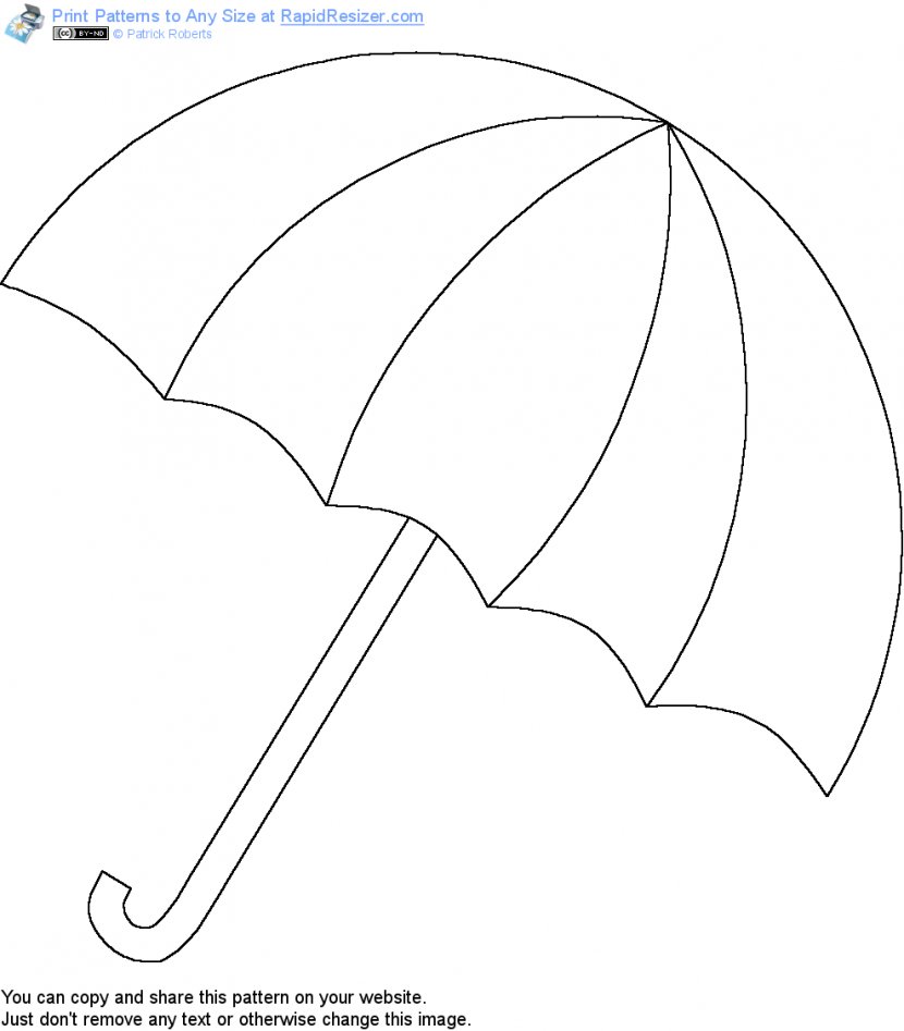 Umbrella Template Pattern - Point Transparent PNG
