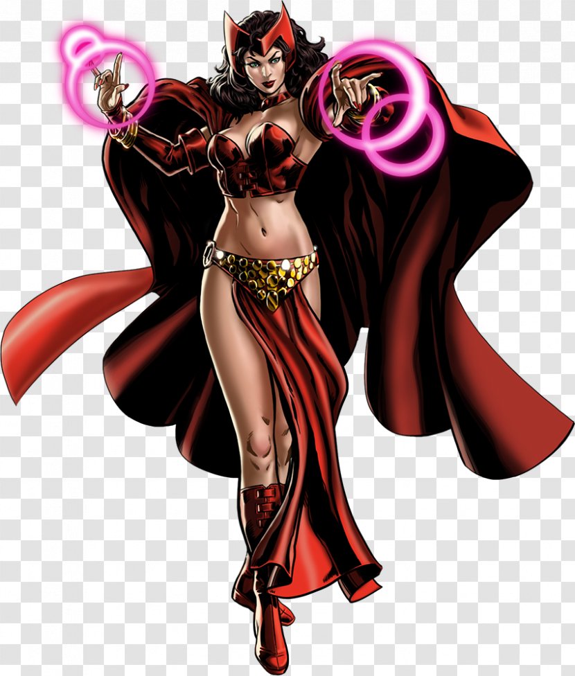 Marvel: Avengers Alliance Wanda Maximoff Vision Quicksilver Marvel Cinematic Universe - Costume Design - Scarlet Witch Transparent PNG