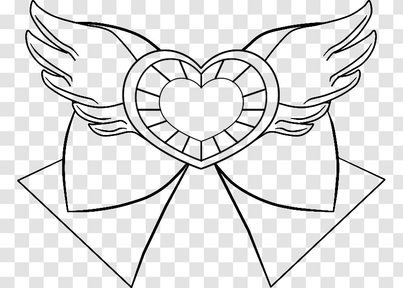 Clip Art Drawing Line Illustration Visual Arts - Flower - Sailor Moon Heart Locket Transparent PNG