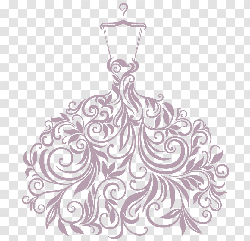 Wedding Dress Silhouette - Evening Gown Transparent PNG