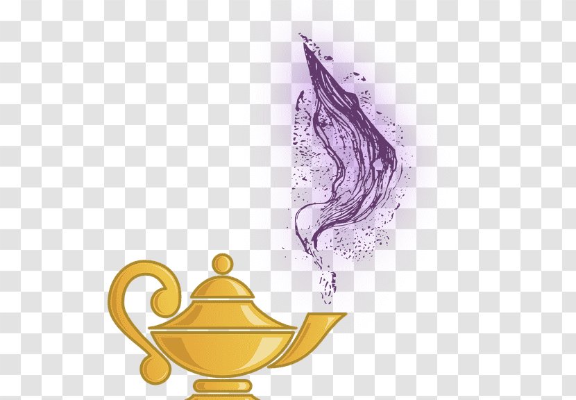 Genie Aladdin Jinn Oil Lamp - Magic - Disney-aladdin Transparent PNG