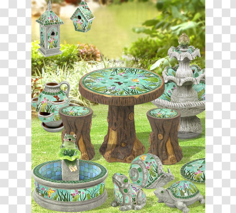 Table Garden Furniture Bird Baths Yard - At Home Transparent PNG