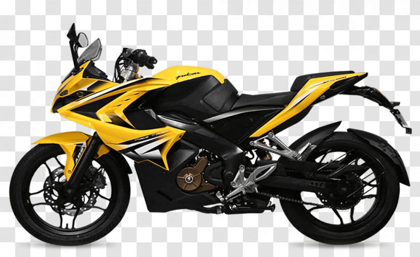 Color Motorcycle Pulsar Light Yellow - Black Transparent PNG