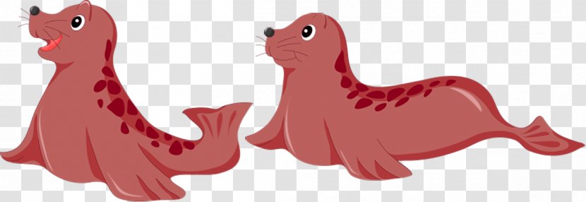 Cartoon Seal Clip Art - Animal Figure - Cute Baby Seals Transparent PNG
