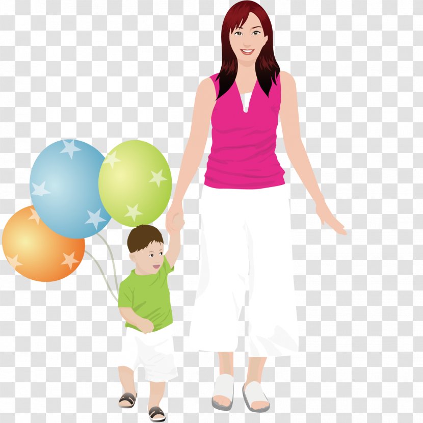Mother Son Daughter Family Child - Heart - Happy And Transparent PNG