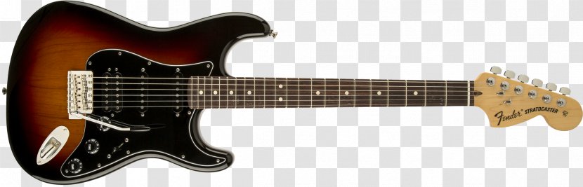 Fender Stratocaster Musical Instruments Guitar Sunburst String - Acoustic Transparent PNG