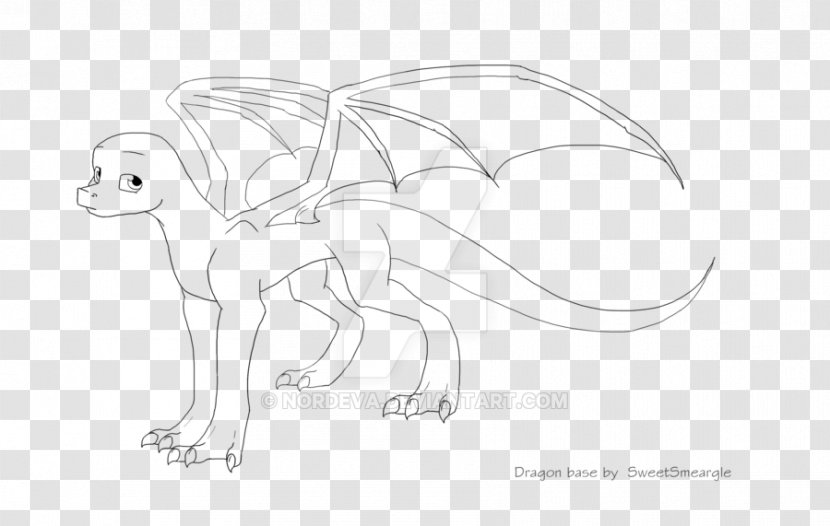 Carnivora Line Art Character Cartoon Sketch - Monochrome - Shoe Transparent PNG