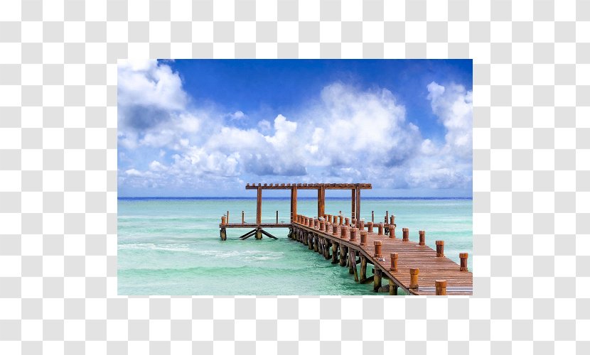 Caribbean Playa Del Carmen Pier Gulf Of Mexico Shore - Beach Transparent PNG