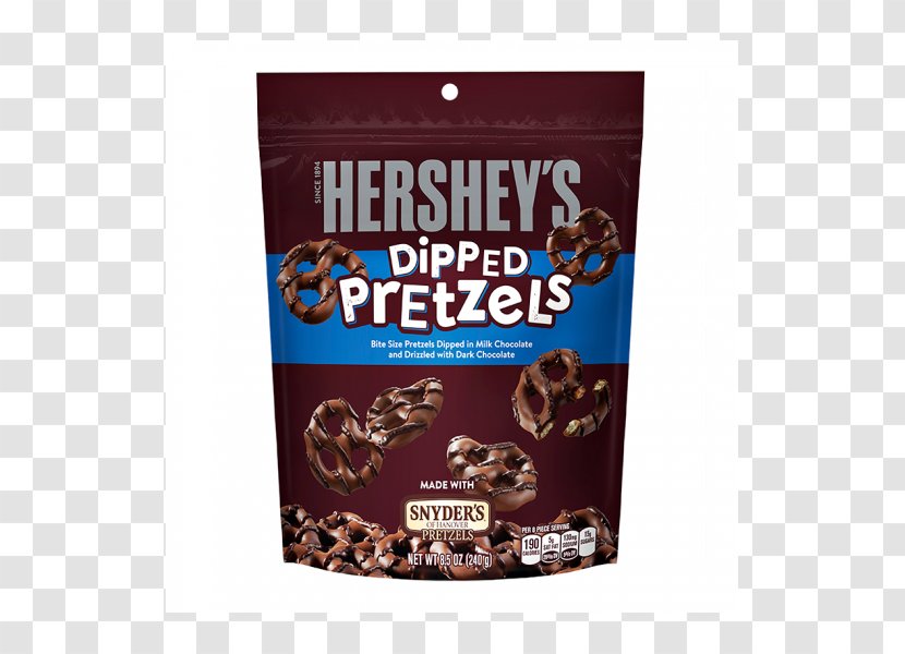 Hershey Bar Pretzel Reese's Pieces The Company Hershey's Cookies 'n' Creme - Confectionery - Chocolate Pretzels Transparent PNG