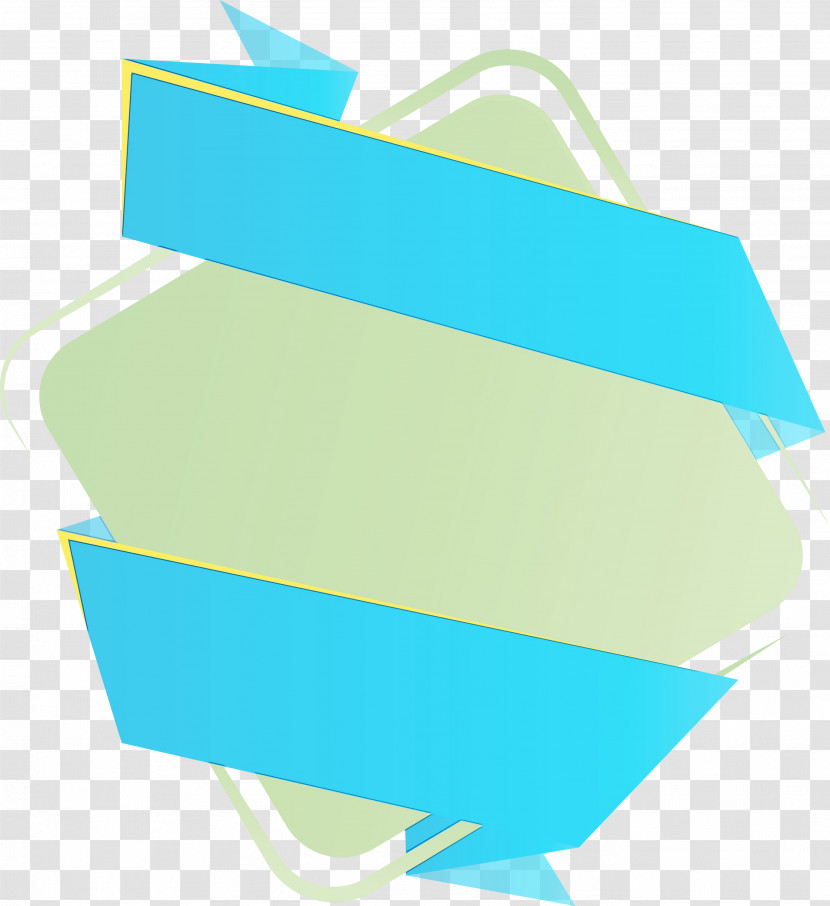 Paper Angle Line Meter Turquoise Transparent PNG