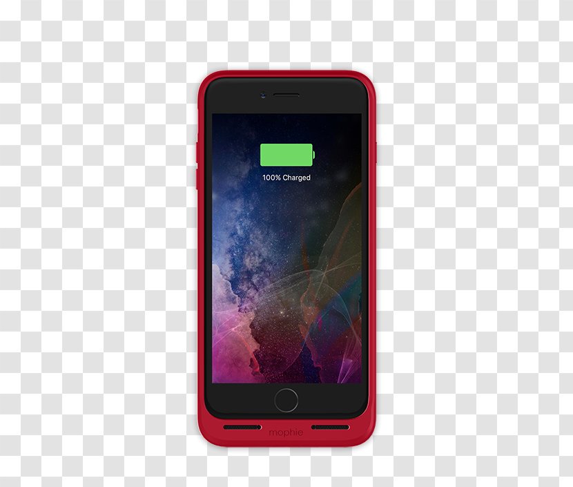 IPhone 7 Plus 8 X Mophie Inductive Charging - Telephony - Iphone Red Transparent PNG