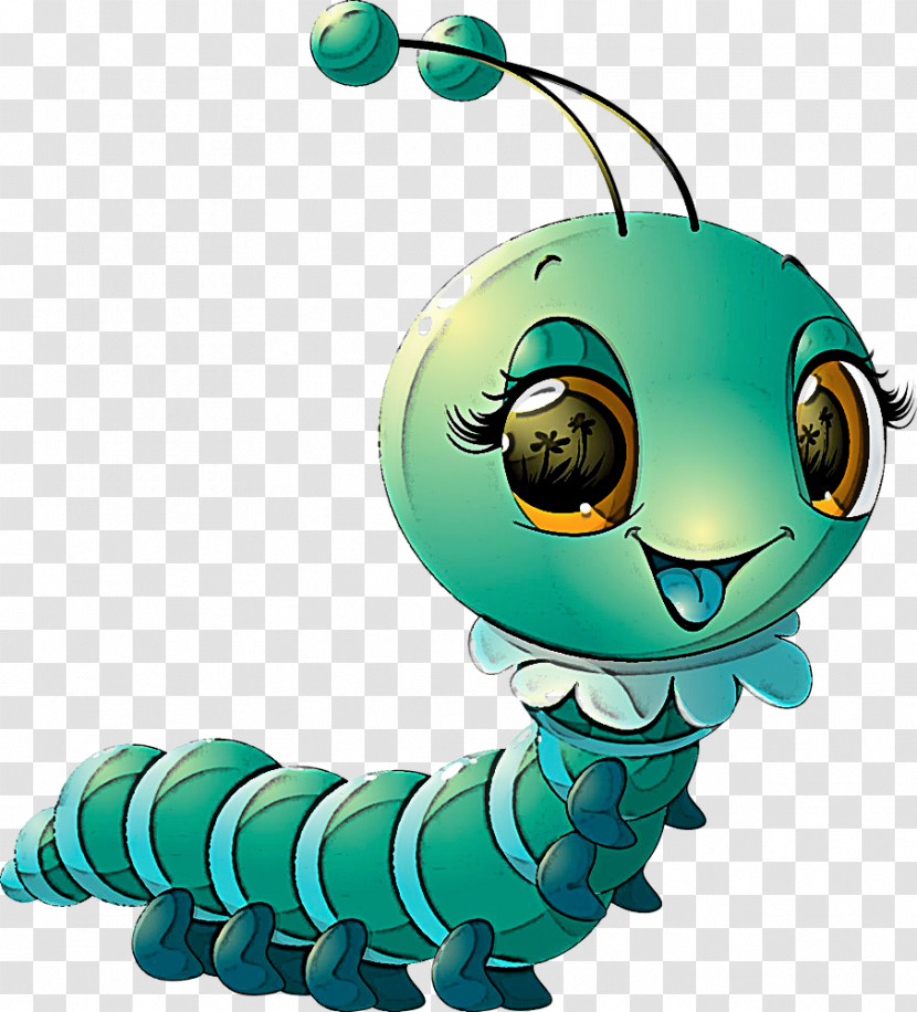 Caterpillar Insect Cartoon Larva Animation Transparent PNG