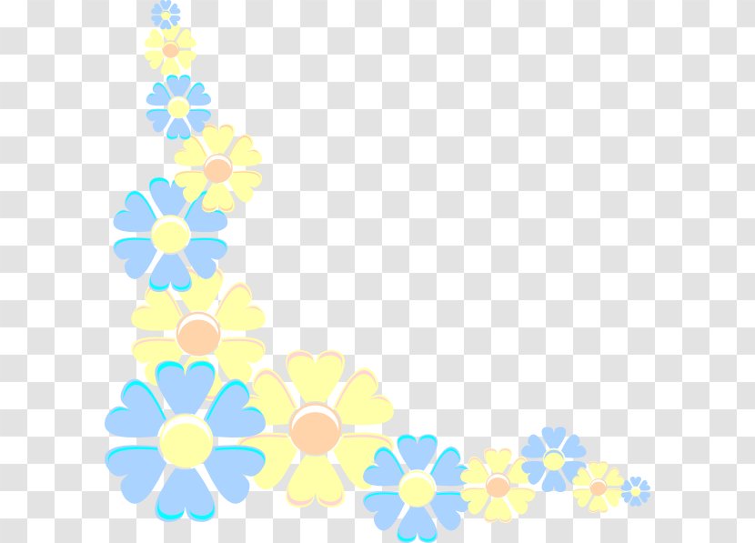 Borders And Frames Flower Pastel Desktop Wallpaper Clip Art - Flowers Transparent PNG