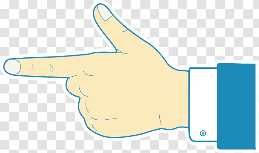 Finger Hand Thumb Gesture Line - Glove Wrist Transparent PNG