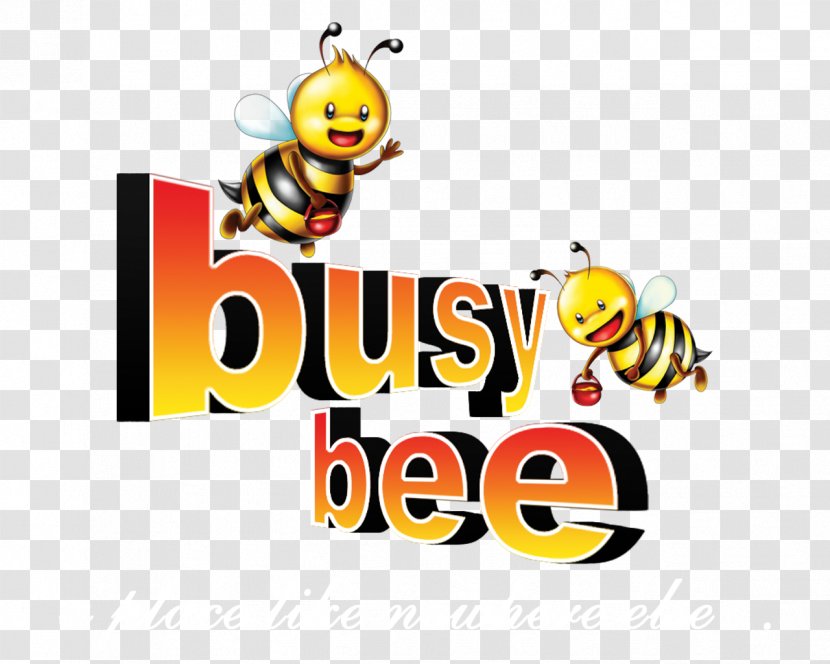Busy Bee Cafe Restaurant Insect - Text - Theme Transparent PNG