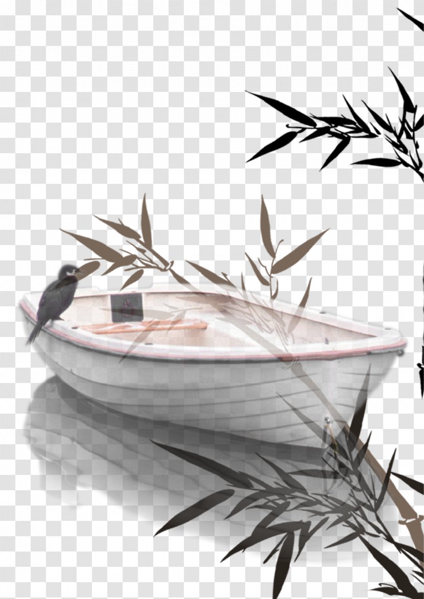 Watercraft Bamboo Illustration - Ship Image Transparent PNG