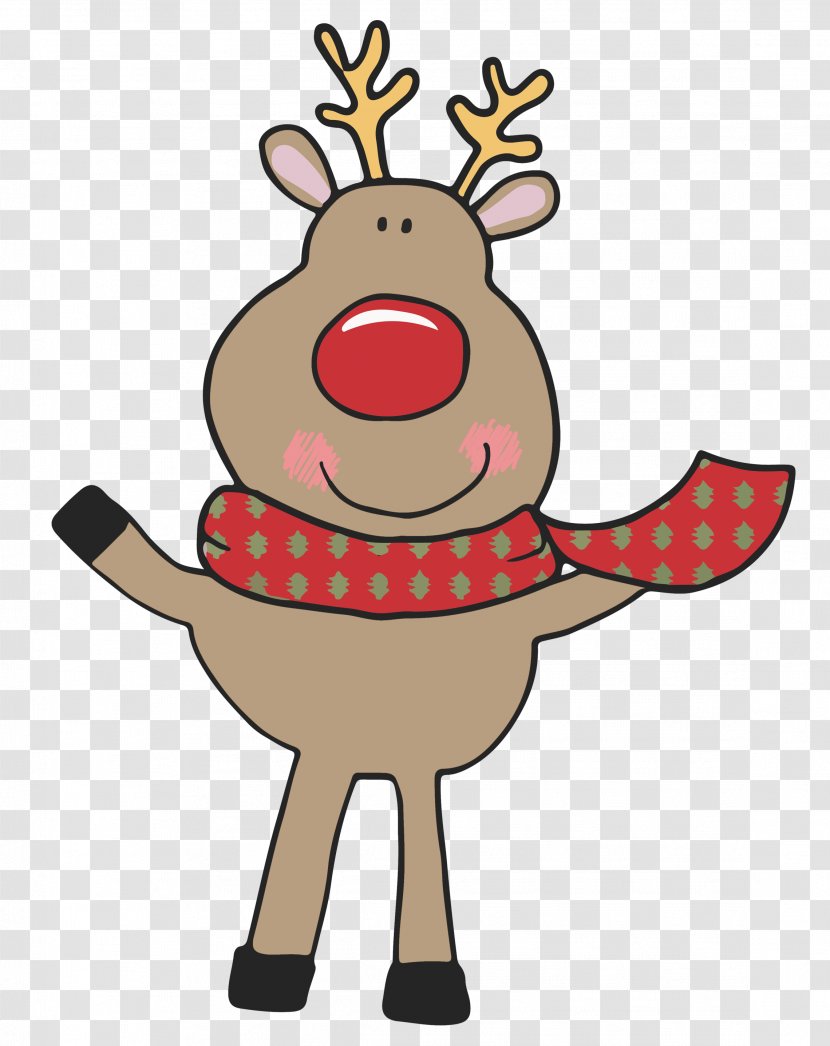 Reindeer Christmas Ornament Cartoon Clip Art - Animated Transparent PNG
