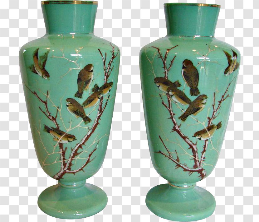 Vase Opaline Glass Antique Art Transparent PNG