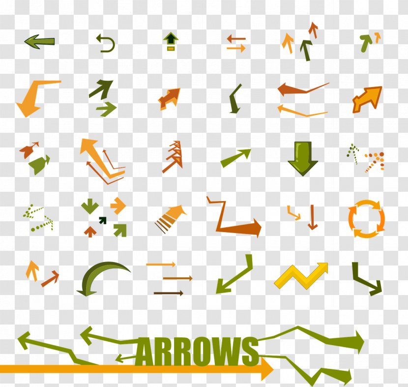 Arrow Vector Graphics Point Clip Art - Yellow Transparent PNG