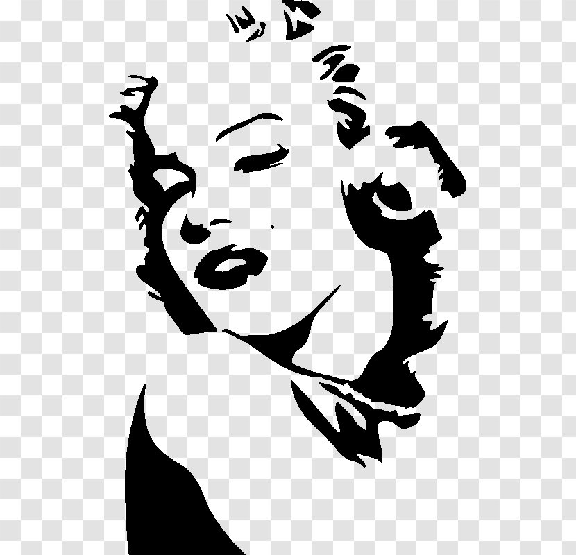 Marilyn Diptych Printmaking Pop Art Black And White - Head - Marylin Monroe Transparent PNG