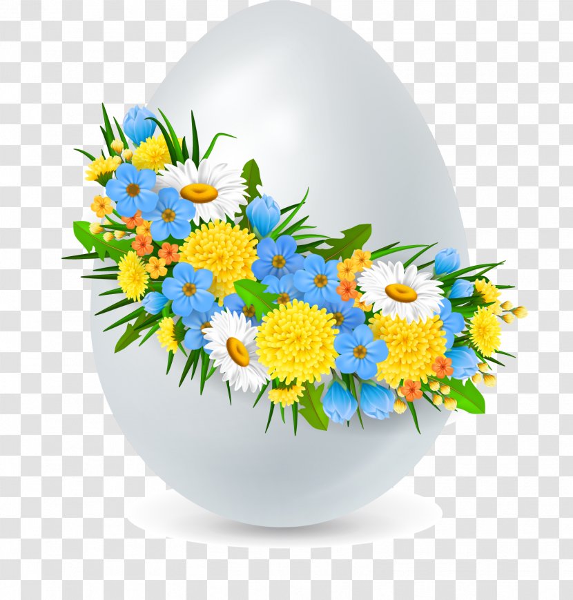 Egg Tart Decorating Easter - Royalty Free - Vector Decoration Flower Transparent PNG