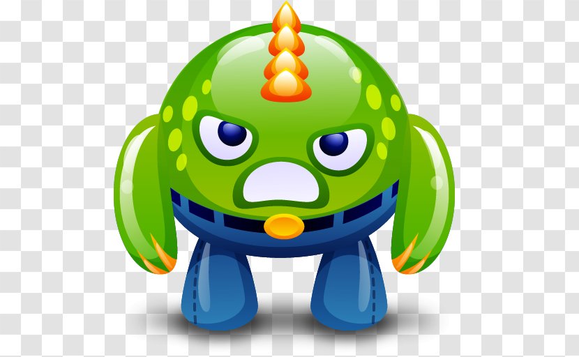 Emoticon Monster Icon - Ico - Cute Big Head Transparent PNG