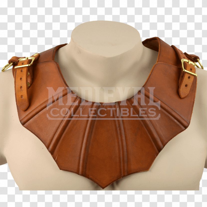 Gorget Leatherneck Components Of Medieval Armour - Leather - Armor Transparent PNG