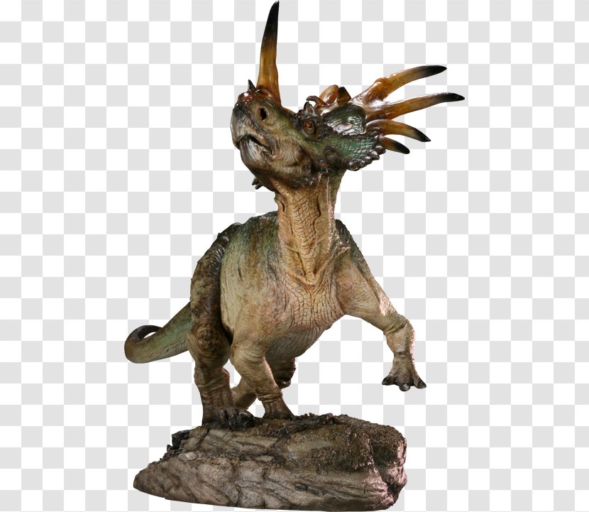 Styracosaurus The Dinosauria Tyrannosaurus Triceratops - Statue - Animal Planet Dinosaur Toys Transparent PNG