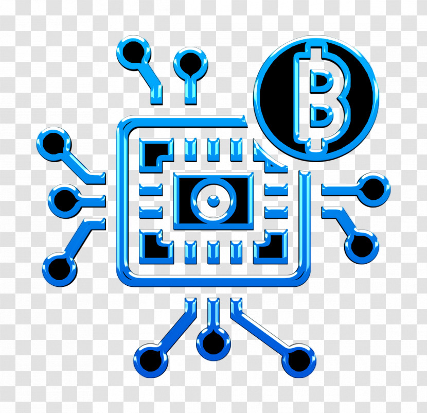 Microchip Icon Blockchain Icon Business And Finance Icon Transparent PNG