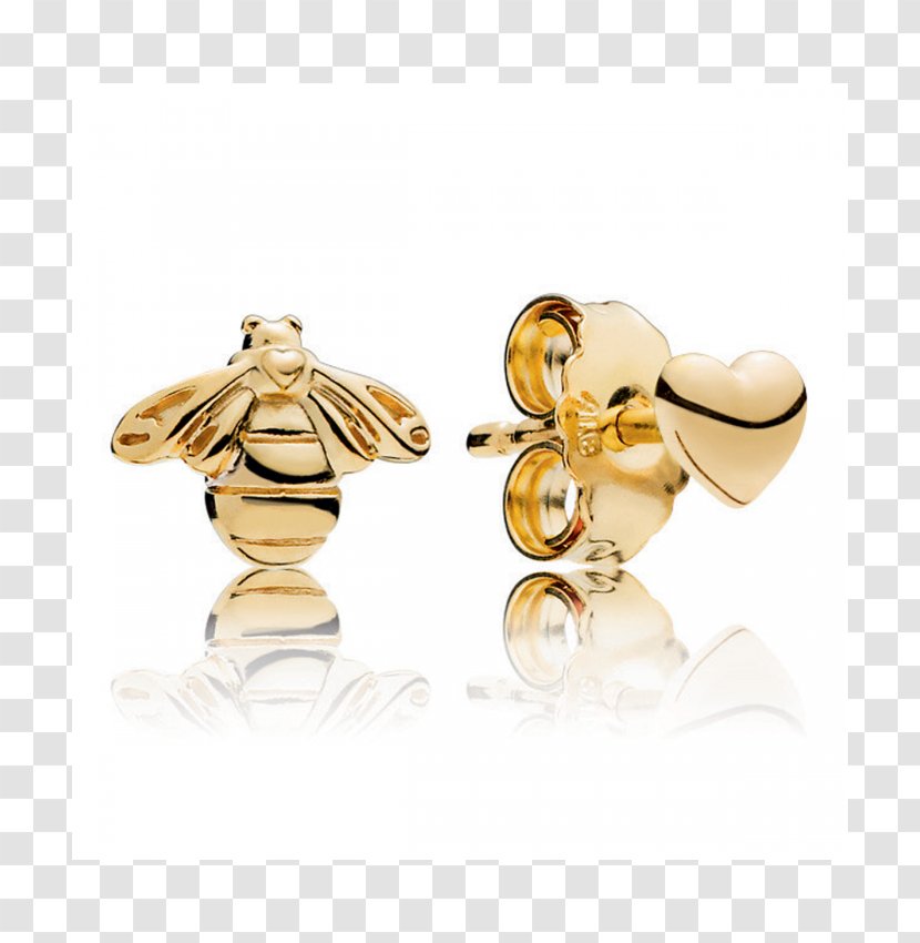 Earring Pandora Jewellery Charm Bracelet Gold - Necklace Transparent PNG